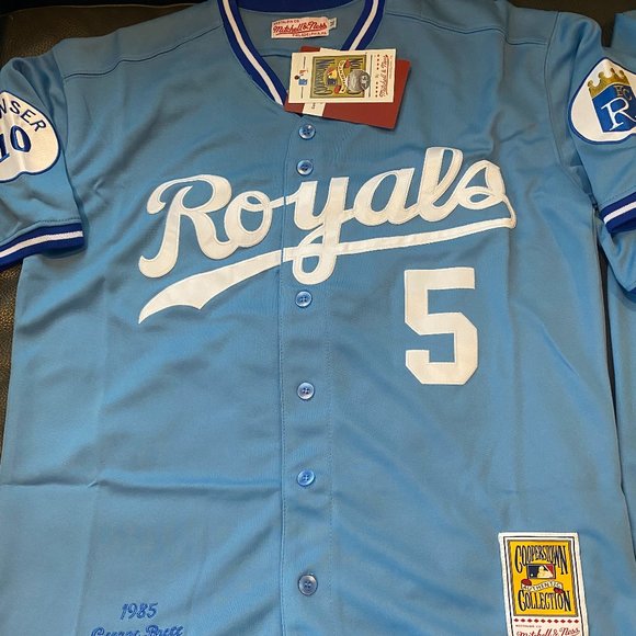 MITCHELL and NESS KANSAS CITY ROYALS GEORGE BRETT Men's JERSEY Sz M,L,XL,2XL NEW - Picture 2 of 8